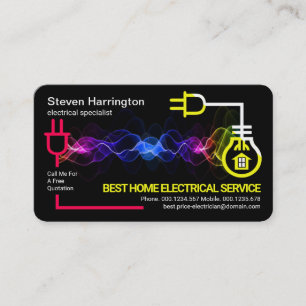 Electrical Wave Powering Circuit #ZazzleMade Business Card