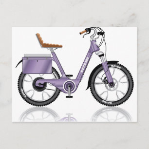 ElectricBicycleVectorDetailed Postcard