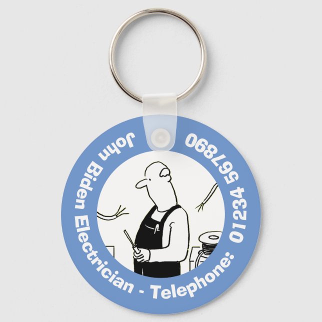 Electrician and Electrical Repairs Keychain (Front)