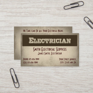 Electrician Business Card