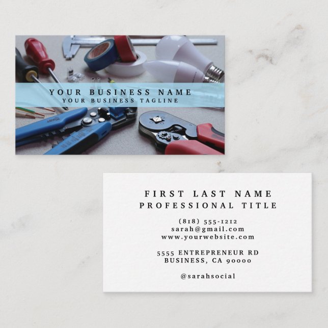 Electrician Business Card (Front/Back)