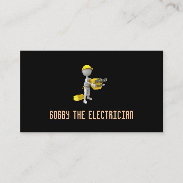Electrician business card (Front)