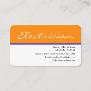electrician Business card editable