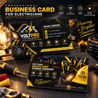 Electrician Business Card | Electrical Services