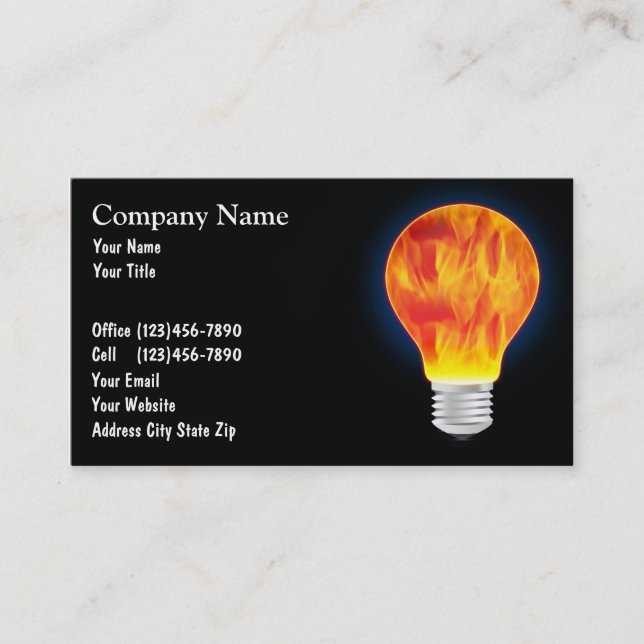 Electrician Business Cards (Front)