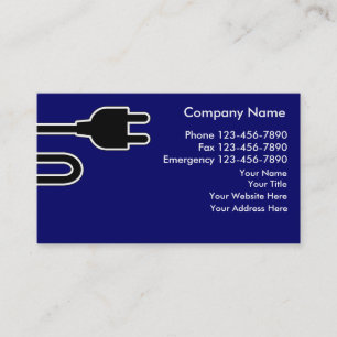 Electrician Business Cards