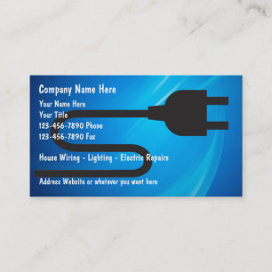 Electrician Business Cards