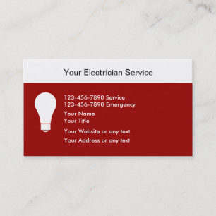 Electrician Business Cards