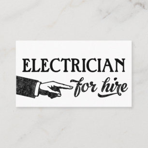 Electrician Business Cards - Cool Vintage