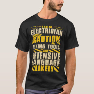 Electrician Caution T-Shirt