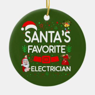 Electrician Ceramic Ornament