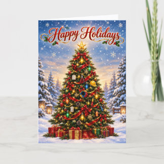 Electrician Client Appreciation Christmas Holiday Card