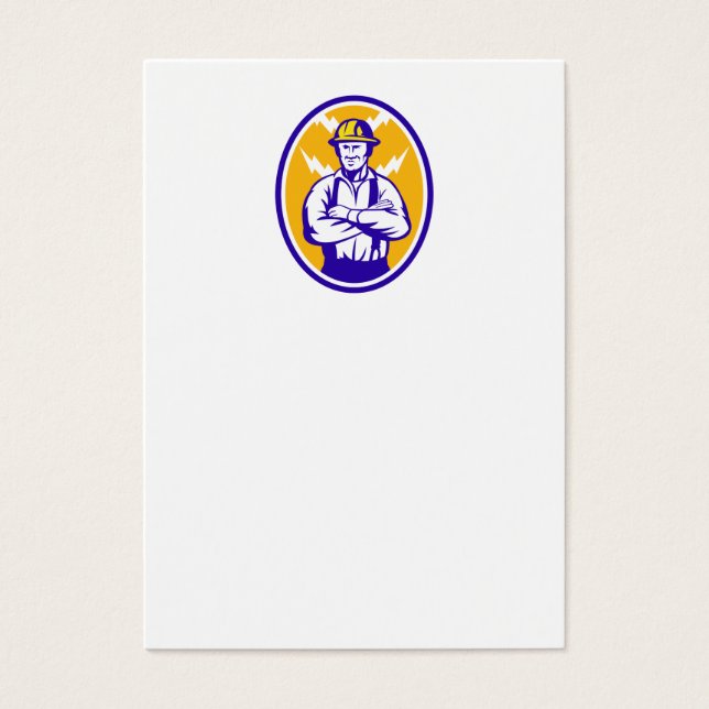 Electrician Construction Worker Lightning Bolt (Front)