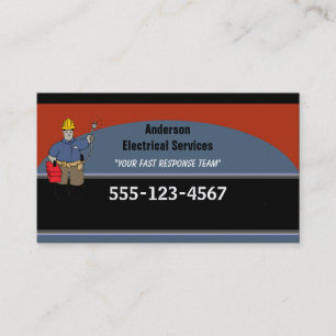 Electrician Custom Personalized Business Card