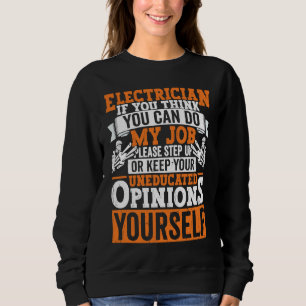 Electrician Dad Apparel Electric Lineman for Men 1 Sweatshirt