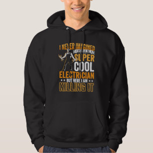 Electrician Dad Apparel Electric Lineman for Men Hoodie