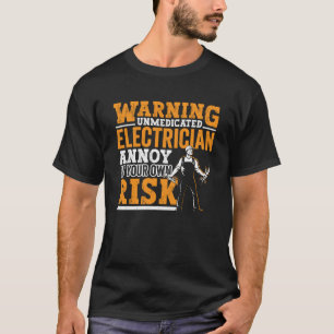 Electrician Dad Apparel Electric Lineman for Men   T-Shirt