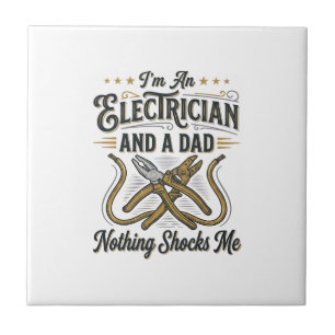 Electrician Dad Nothing Shocks Me Vintage Shirt De Tile