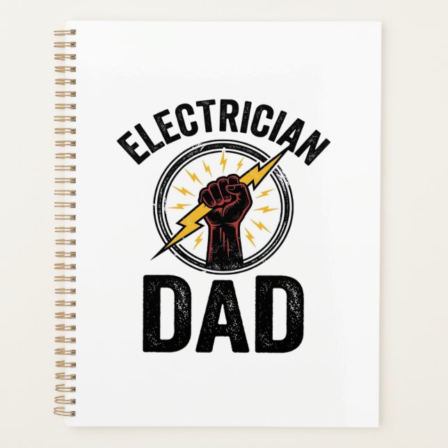 Electrician Dad Vintage Engraving Vector Shirt Des (Devant)
