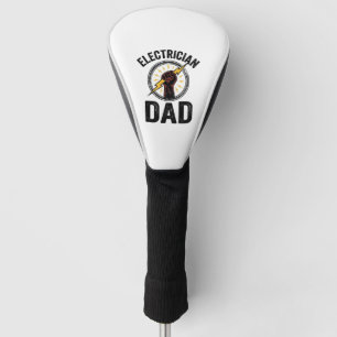 Electrician Dad Vintage Engraving Vector Shirt Des Golf Head Cover