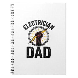 Electrician Dad Vintage Engraving Vector Shirt Des Notebook