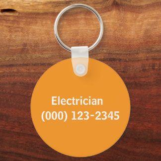 electrician  editable keychain