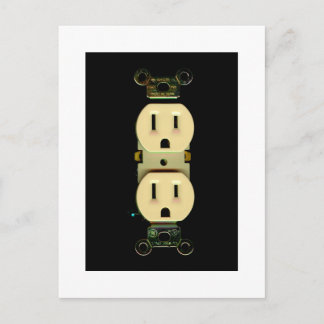 Electrician electrical company custom marketing postcard