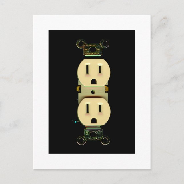 Electrician electrical company custom marketing postcard (Front)