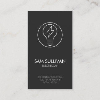 Electrician Electrical Contractor Business Card
