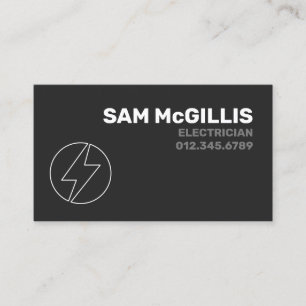 Electrician Electrical Contractor Business Card