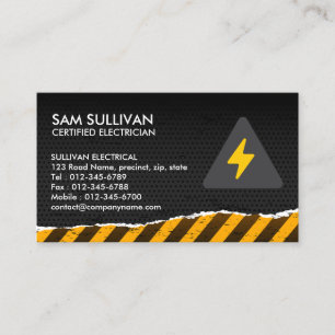 Electrician Electrical Contractor Business Card