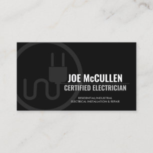 Electrician Electrical Contractor  Business Card
