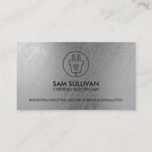 Electrician Electrical Contractor Business Card