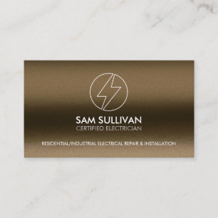 Electrician Electrical Contractor Business Card