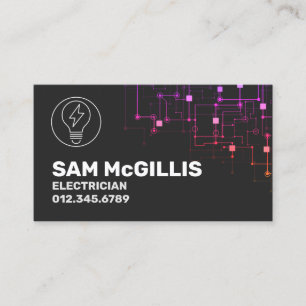 Electrician Electrical Contractor Business Card