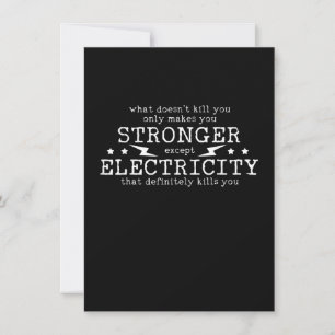 Electrician Electrical Engineer Electricity Card