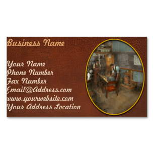 Electrician - Electrical Engineering course 1915 Magnetic Business Card