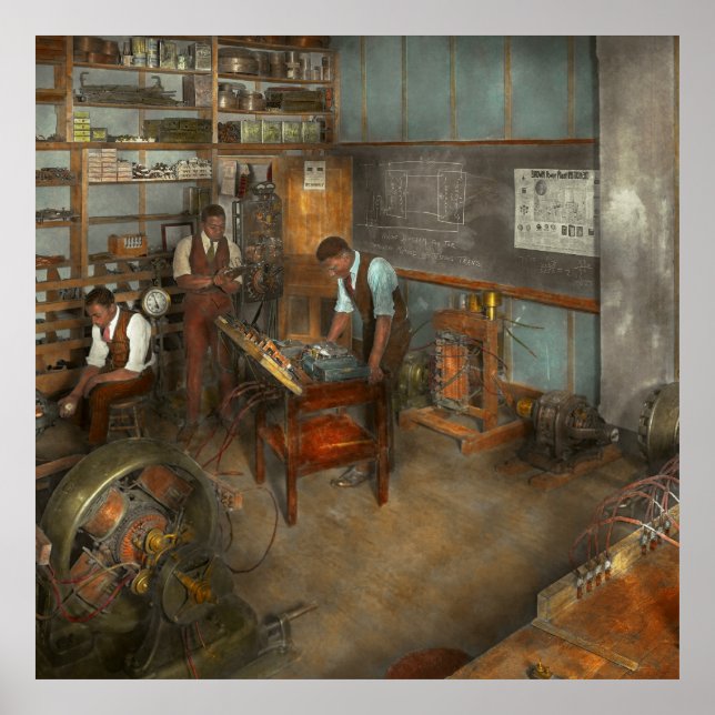 Electrician - Electrical Engineering course 1915 Poster (Front)