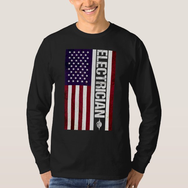 Electrician Electrical Lineman Engineer _4 T-Shirt (Front)