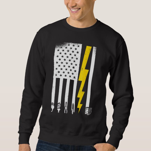 Electrician Electrical Lineman Engineer _7 Sweatshirt (Front)