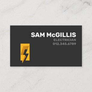 Electrician Electrical Monogram I Business Card