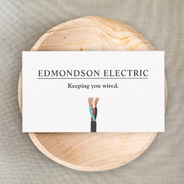 Electrician Electrical Wire Business Card (Creator Uploaded)