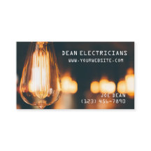Electrician Electricity Business Card