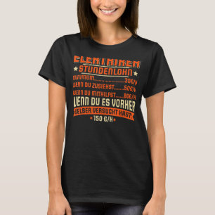 Electrician Electricity electrician Lighting techn T-Shirt