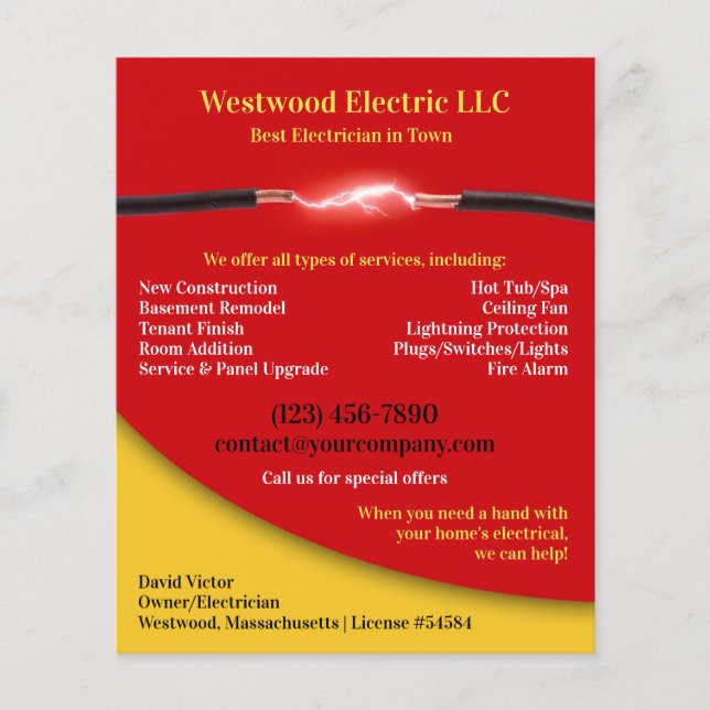 Electrician Flyers (Front)