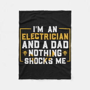 Electrician Funny Electrical Engineering Electrica Fleece Blanket