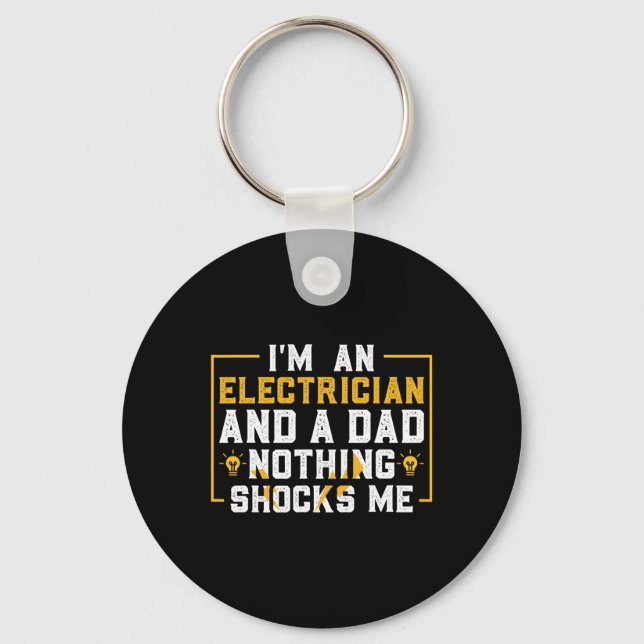 Electrician Funny Electrical Engineering Electrica Keychain (Front)