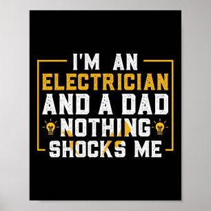 Electrician Funny Electrical Engineering Electrica Poster