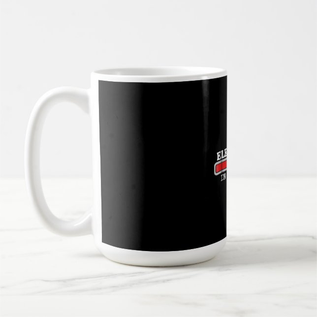 Electrician Gift , Electricity, Loading Funny Bulb Coffee Mug (Left)