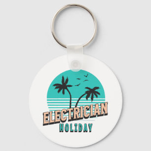 Electrician Holiday Keychain